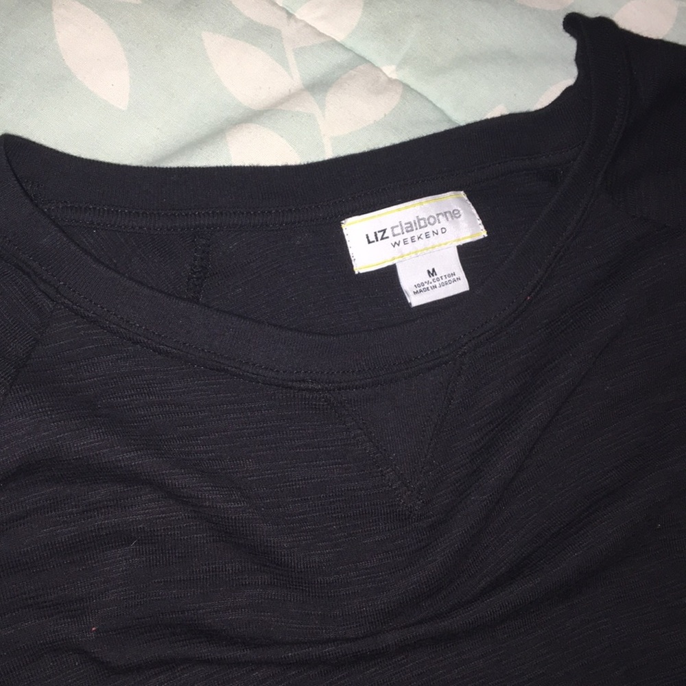 Black long sleeve top new